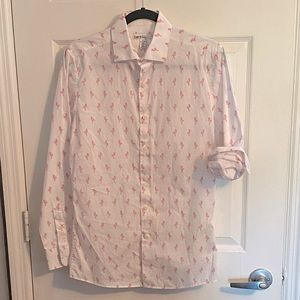 Barr III Flamingo Print Shirt